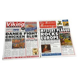 Osborne Viking Invader & Medieval Messnger Lot 2 Book PB History Humor Greenland